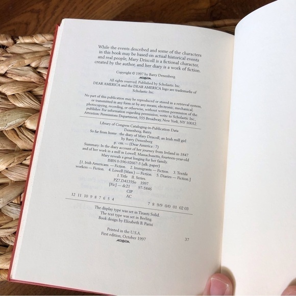 Dear America: So Far from Home: The Diary of Mary Driscoll an Irish Mill Girl - Picture 2 of 6